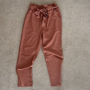 Paper bag waist pants